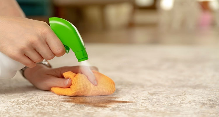 درست کردن محلول خانگی برای تمیز کردن فرش