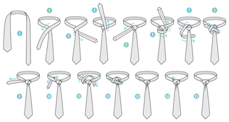طریقه ی بستن کراوات