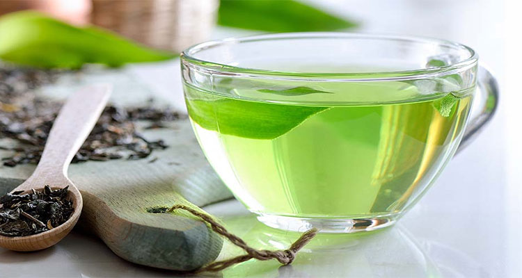 چای سبز و زنجبیل